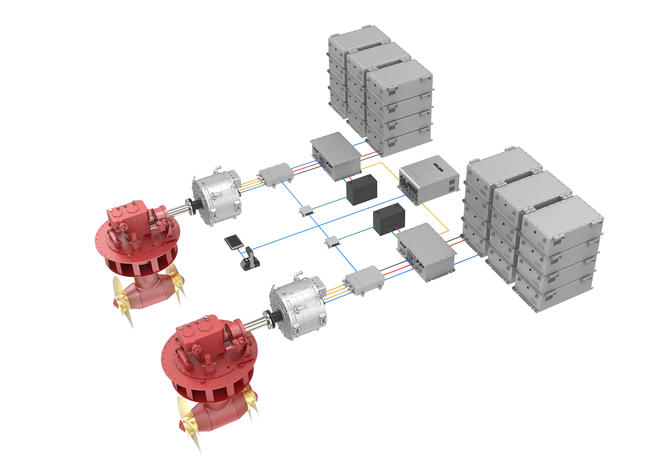 兼容全回转舵桨系统图-逸动科技