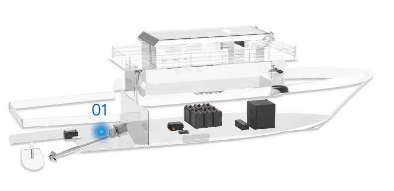 直驱推进-100kW电动试验船项目12.6米钢制电动船-逸动科技
