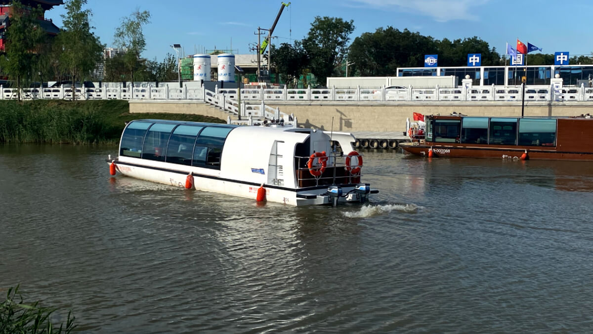 京杭大运河河北沧州段电动观光游览船项目概况-逸动科技